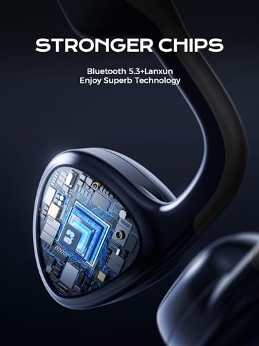 Bone Conduction Open Ear Headphones Bluetooth 5.3 with Mic, IPX7 Waterproof for Running K9764