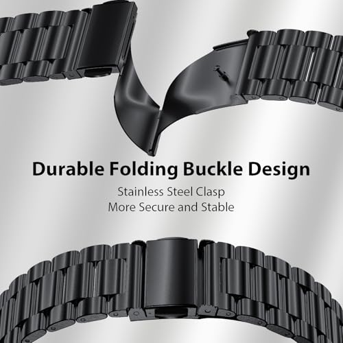 Solid Stainless Steel Band Compatible Samsung Galaxy Watch Ultra 47mm with PC Case V87443