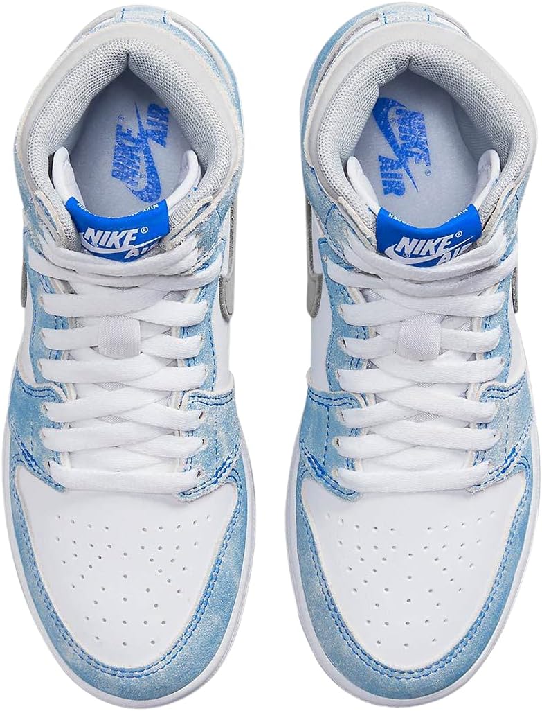 Jordan Nike Youth Air 1 High OG GS Hyper Royal White/Blue 6Y N23158