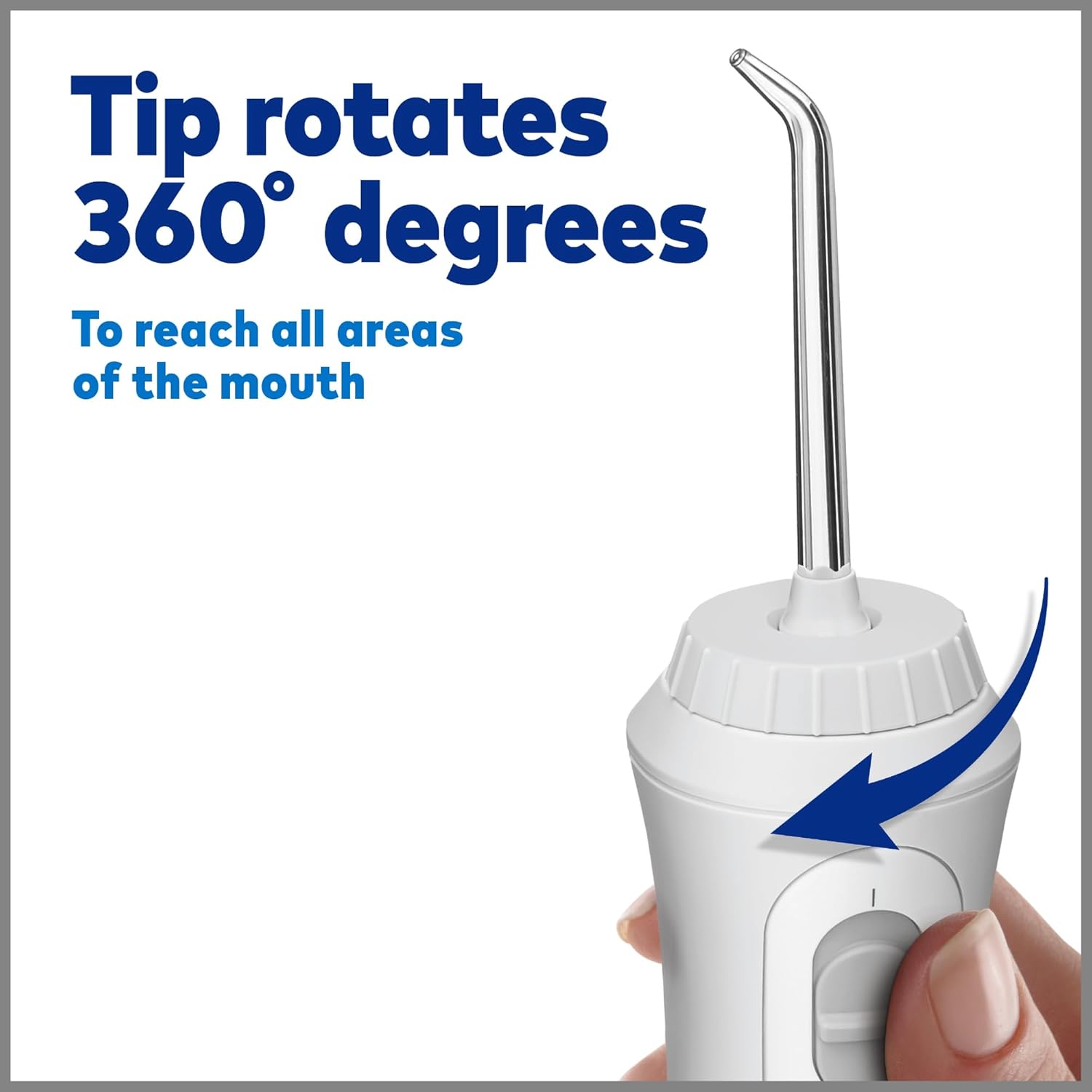 Waterpik Cordless Plus Water Flosser WP-450, White, Rechargeable C22309