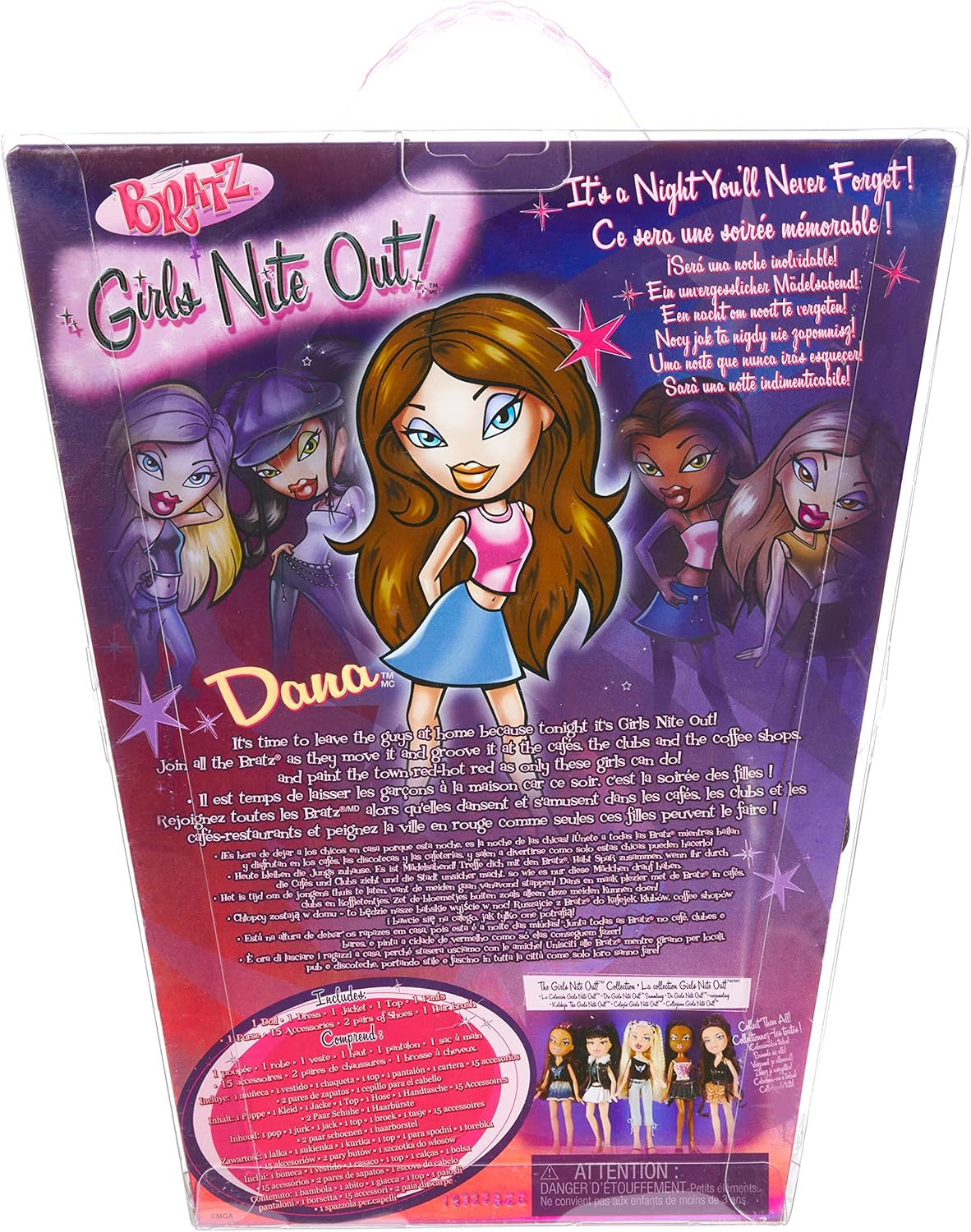 Bratz Girls Nite Out 21st Birthday Edition Fashion Doll Dana A197364