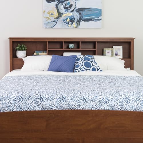 Prepac King Bookcase Headboard, Black A905