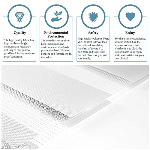 SEEYE Zebra Blinds for Windows French Door Roller Dual Shades Light Control, 35.4" W x 90" H, White C9230