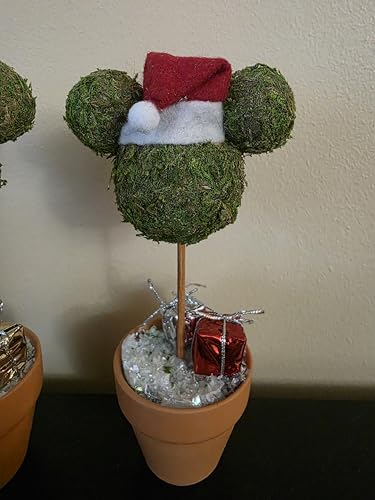 Minnie & Mickey Seasonal Topiary Set, 6 inch, Fall Decor N920