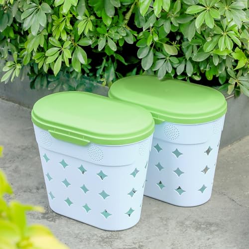 2 Pack In-Ground Worm Composter, 8 Gallon Outdoor Compost Bin for Garden Beds L122683