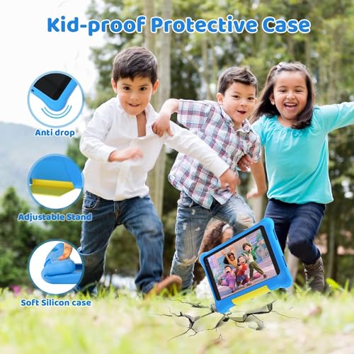 Kids Tablet 7 inch Android 12 with Parental Control, 32GB, Pink C5375