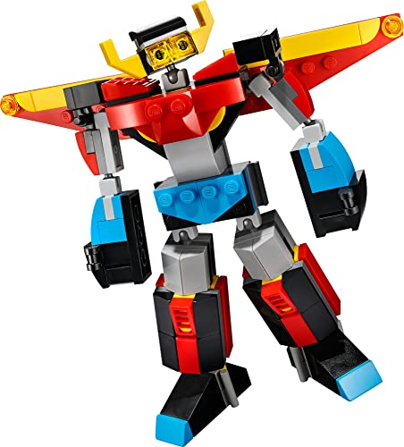 LEGO Creator 3 in 1 Super Robot Building Kit, Toy Robot or Dragon or Jet Plane, Gift for Kids Age 7+ P928183