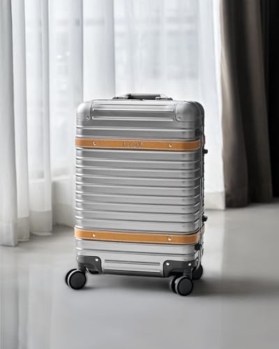 LUGGEX All Aluminum Carry On Luggage with TSA Lock, 20 Inch E1229