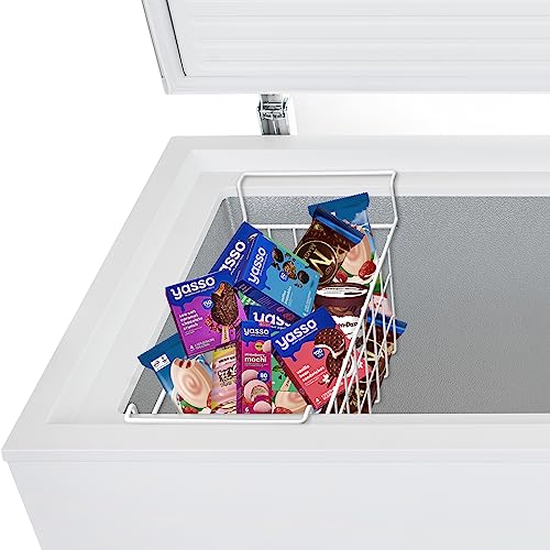 Orgneas 17.5 Inch Freezer Organizer Bins for Chest Freezer, Metal Wire Basket, 2Pcs U5809