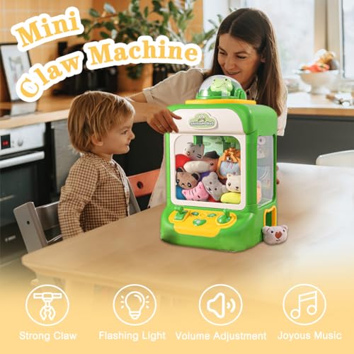Kids Claw Machine with Lights and Sound, Includes 10 Plush (Pink) X399554