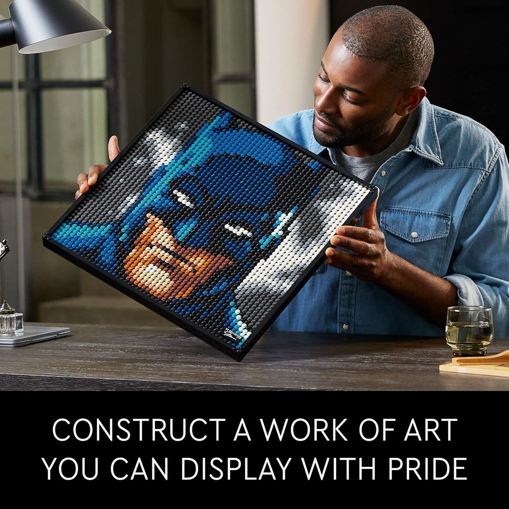 LEGO Art Jim Lee Batman Collection 31205 Building Blocks, DC Comics Wall Decor O6636
