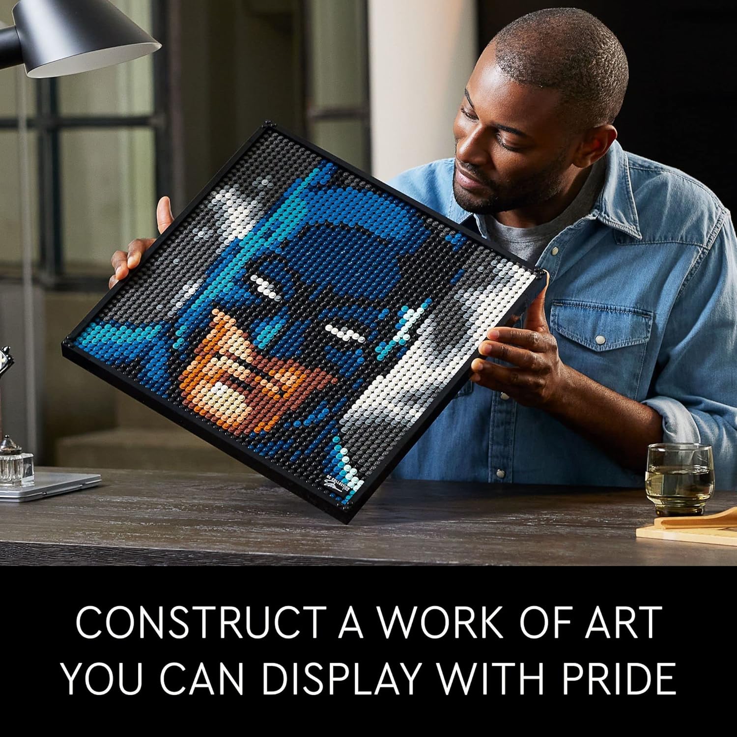 LEGO Art Jim Lee Batman Collection 31205 Building Blocks, DC Comics Wall Decor O6636