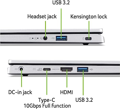 acer Aspire 3 A314-23P-R3QA Slim Laptop, 14" Full HD, Ryzen 5, 8GB RAM, 512GB SSD, Windows 11 S515937