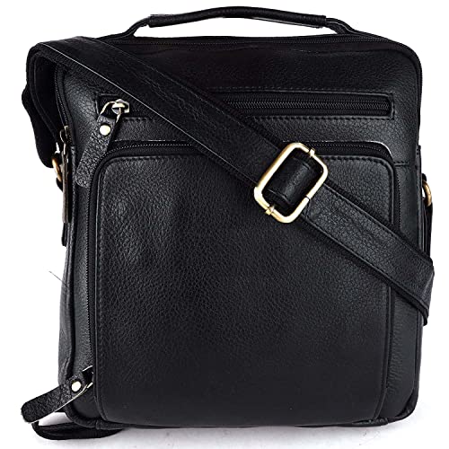 SUNLEXA .Real Leather Crossbody Bags for Women Travel Purse Crossover, Long Over the Shoulder Sling Womens Purses.