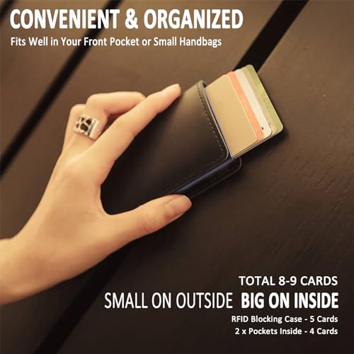 RFID Wallet for Men with Money Clip - PU Leather Credit Card Holder V8179