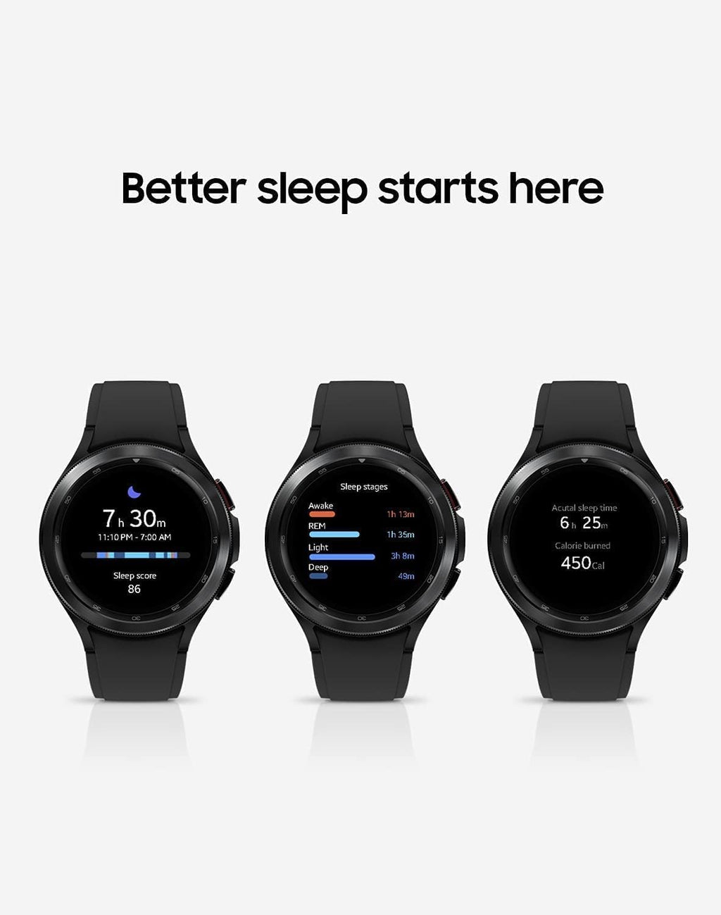 SAMSUNG Galaxy Watch 4 46 mm Smartwatch, ECG Monitor, GPS, US Version, Black W6661