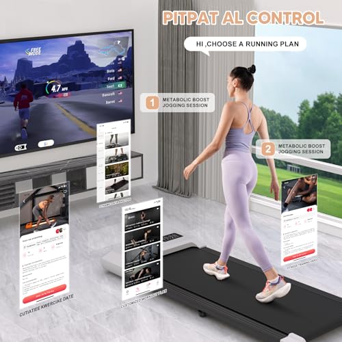 Walking Pad Under Desk Treadmill with Remote Control and LED Display F440