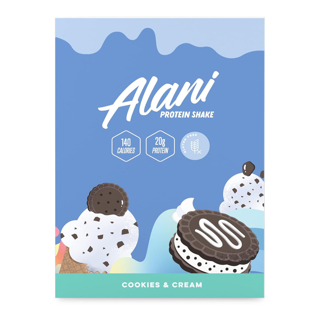 Alani Nu Protein Shake, Cookies & Cream, 20g Protein, 12 Fl Oz, 4 Pack S81097
