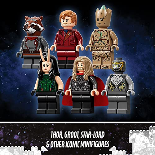 LEGO Marvel The Guardians' Ship 76193 Building Toy with Thor & Star-Lord Minifigures F18844