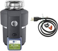 InSinkErator Evolution Septic Assist 3/4 HP Household Garbage Disposer and Power Cord Kit Bundle