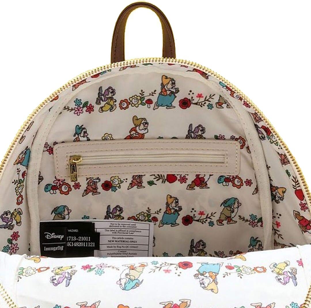 Loungefly Disney Snow White and Seven Dwarfs Multi Scene Double Strap Shoulder Bag U178