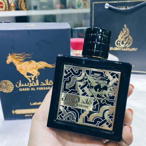 Lattafa Perfumes Qaed Al Fursan Eau de Parfum Spray, 3 oz T3352