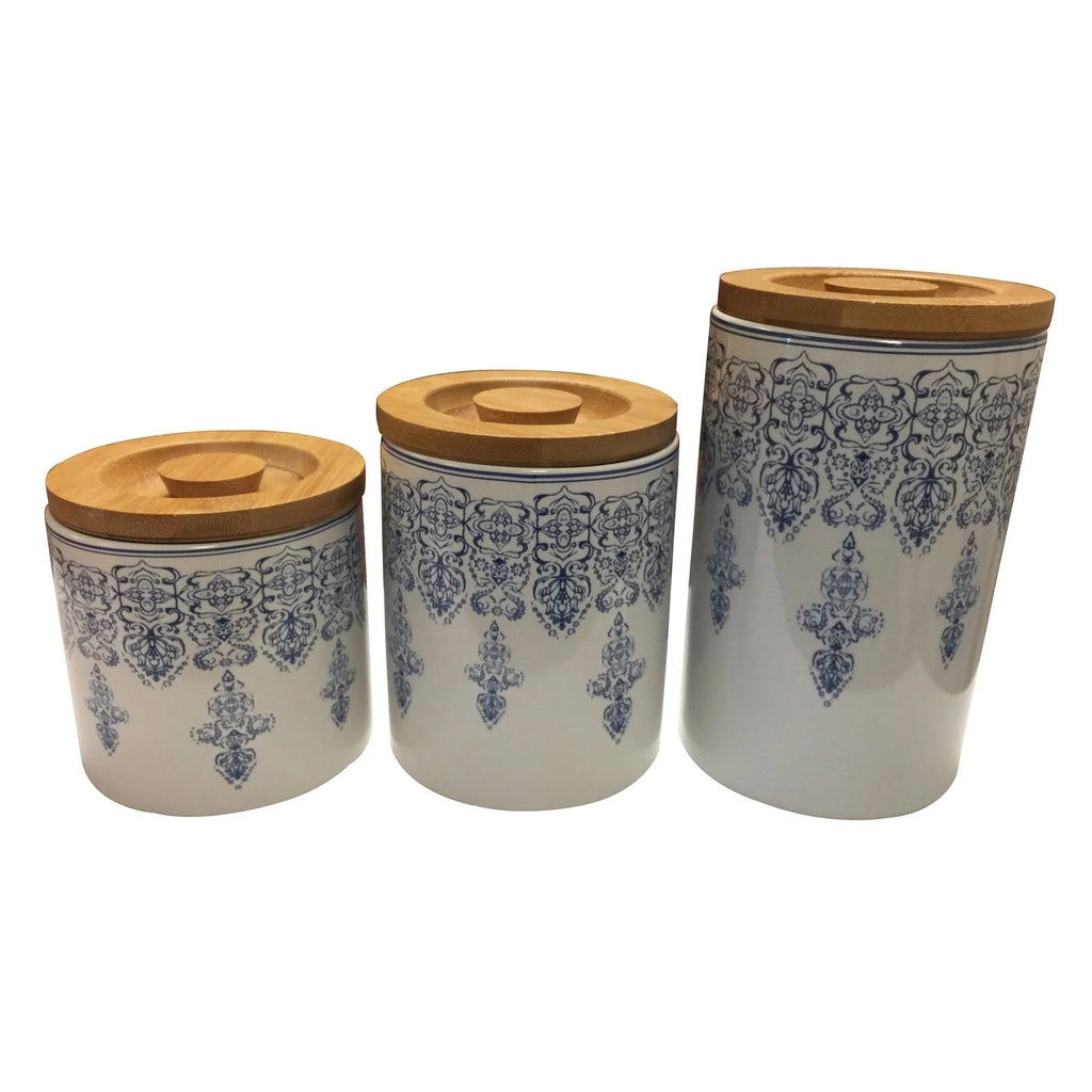 Le Chef Ceramic Storage Canisters Set of 3 F400